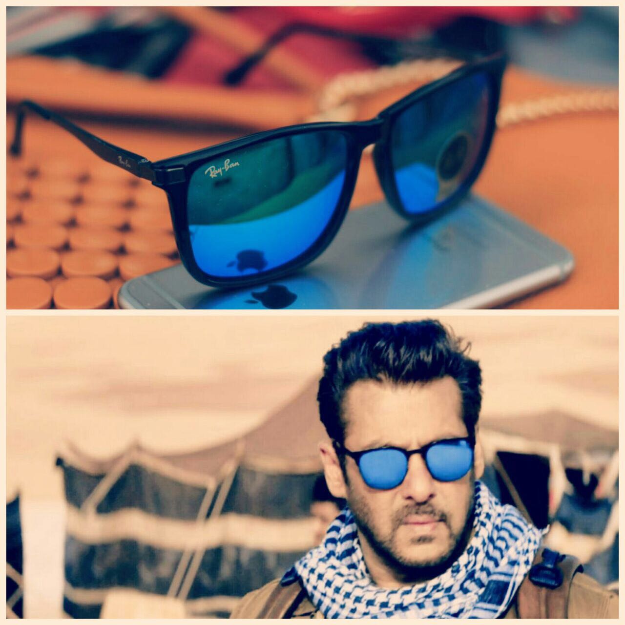 New Addition Blue & Black 4287 Square Sunglass For Unisex