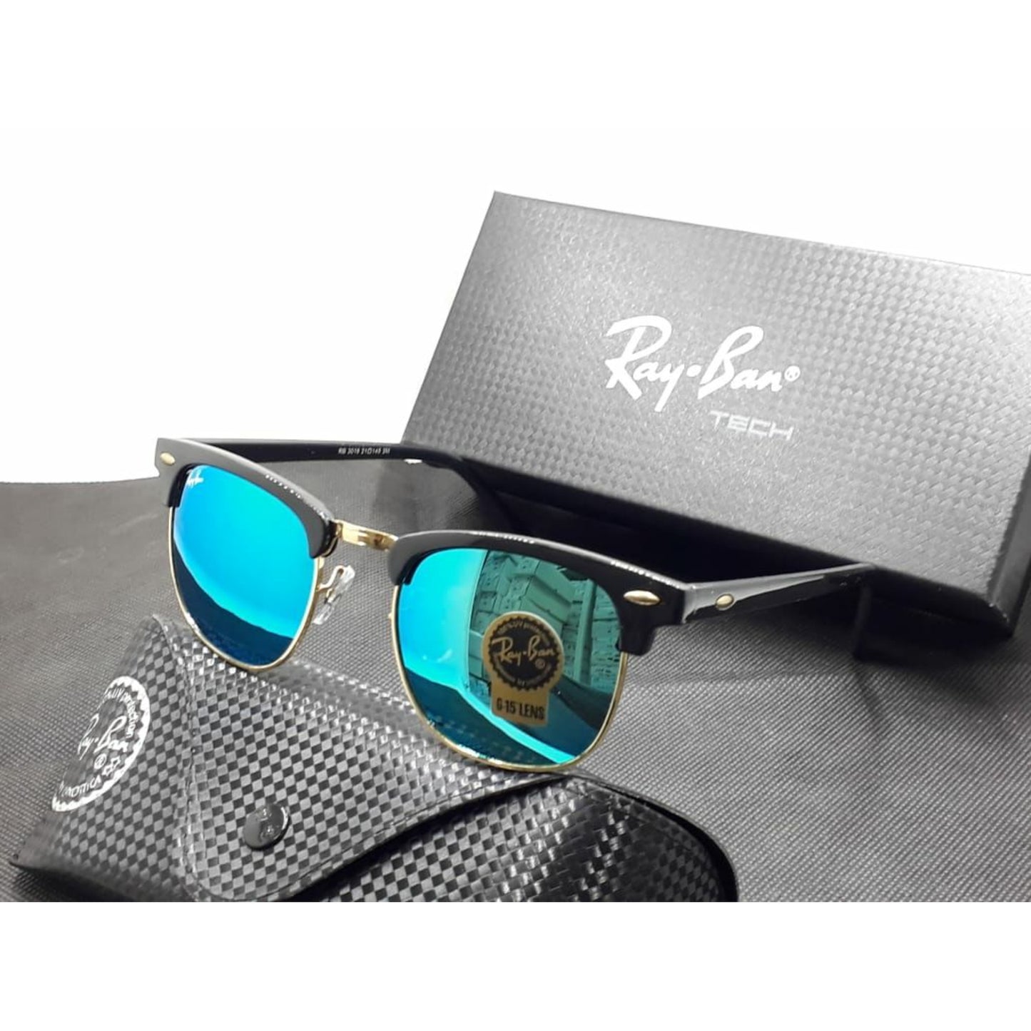 Buy New Stylish Men Women A1+ Quality Latest Designer Hot Favorite Club Special Vintage Sunglasses ( RB-3016 Club Master Sunglass )