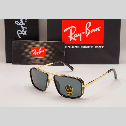 Black & Gold 4413 Square Causal Latest Sunglass For Unisex.