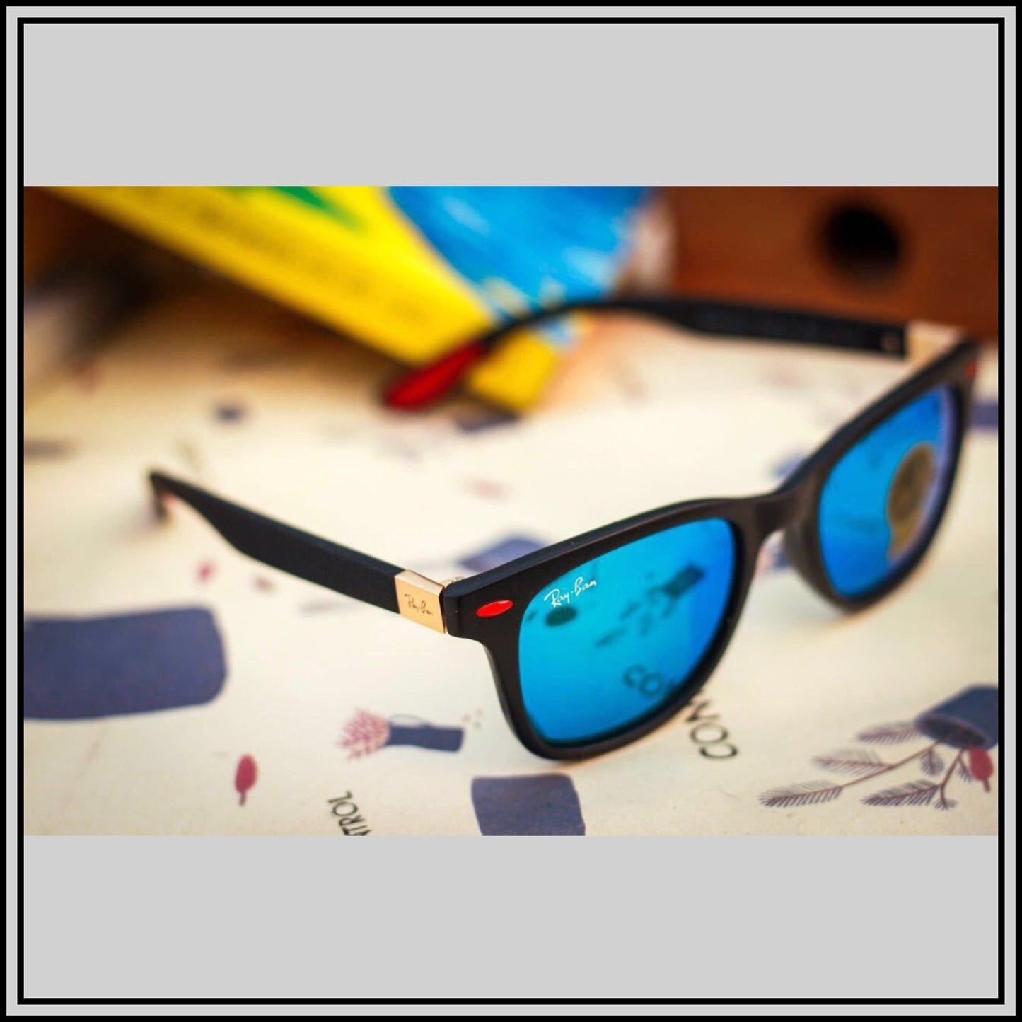 Aqua Blue ( 4195 ) New 26-mm Men's Sunglasses.