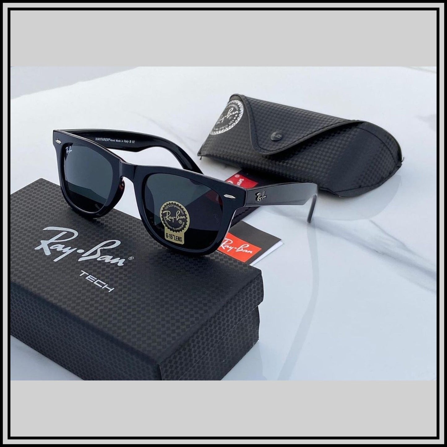 Black & Black ( 2140 ) New 26-mm Men's Sunglasses.