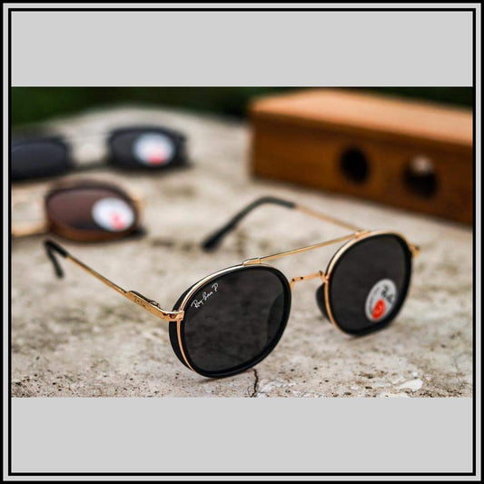 Black & Gold ( 4612 ) New 26-mm Men's Sunglasses